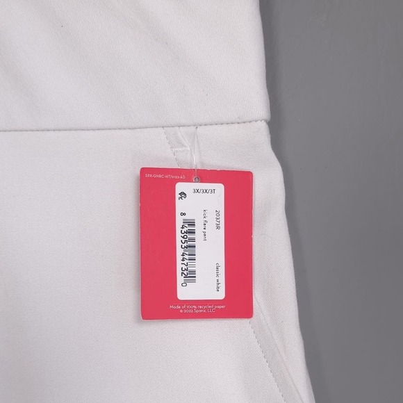 SPANX New Women's 3X Classic White Stretch Pull-on‎ Kick Flare Crop Pants 20373R - Picture 12 of 13
